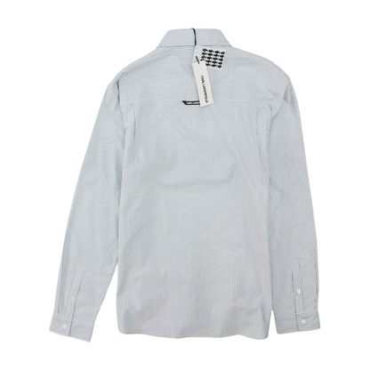 Blue Striped Long Sleeve Button Down