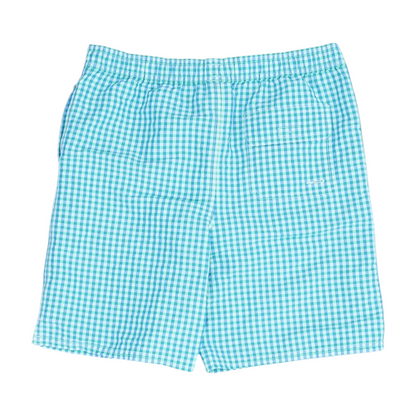 Green Check Swim Bottom