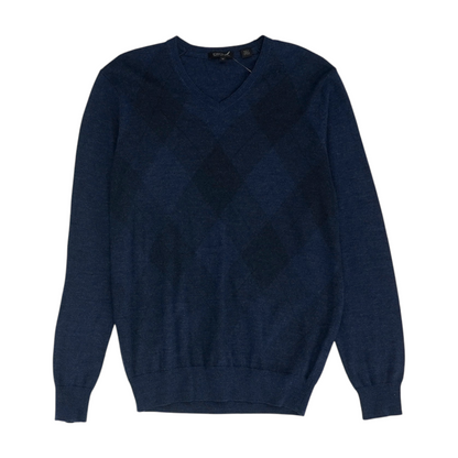 Navy Solid Pullover Sweater