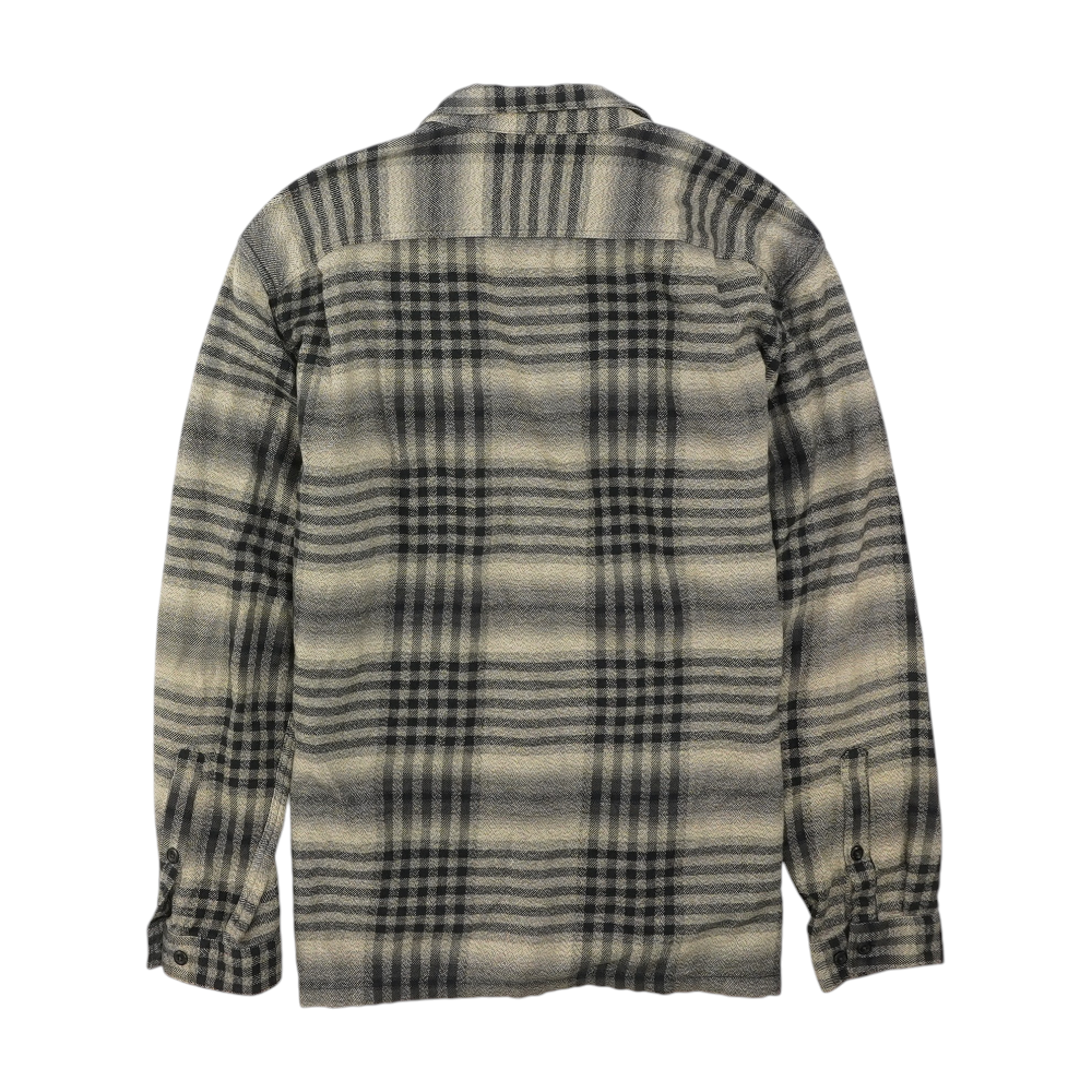 Gray Plaid Flannel Button Down