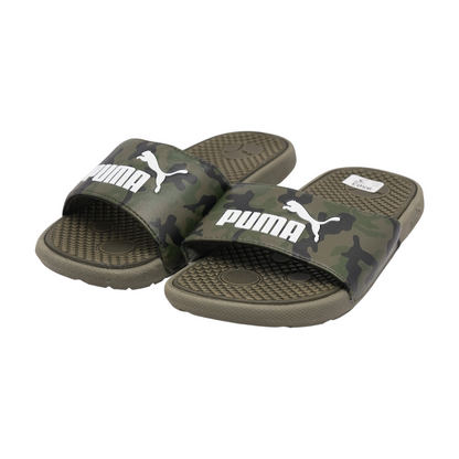 Green Athletic Slides Shoes