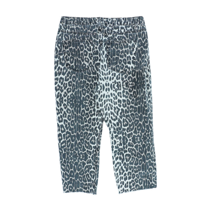 Multi Print Denim Capris