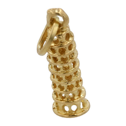14K Gold Leaning Tower Of Pisa Charm