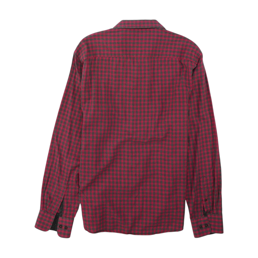 Red Check Long Sleeve Button Down