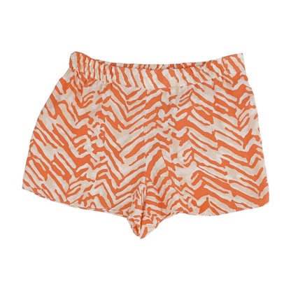 Orange Animal Print Shorts