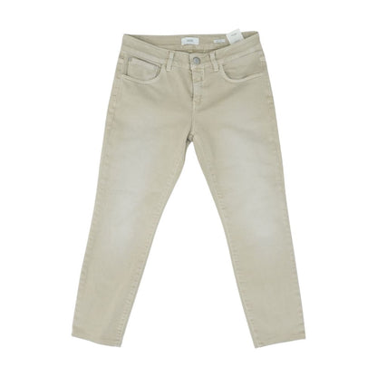 Khaki Solid Jeans