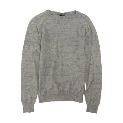 Gray Solid Pullover Sweater
