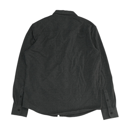 Charcoal Solid Long Sleeve Button Down