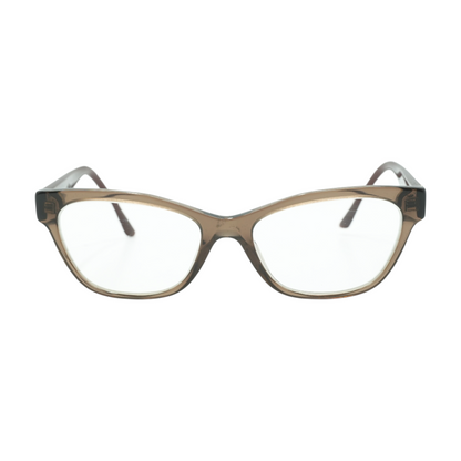 Brown VPR 03W Oval Prescription Eyewear