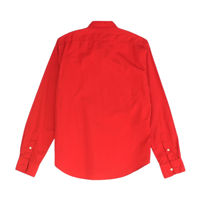 Red Long Sleeve Button Down