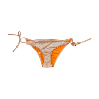 Orange Solid Swim Bottom