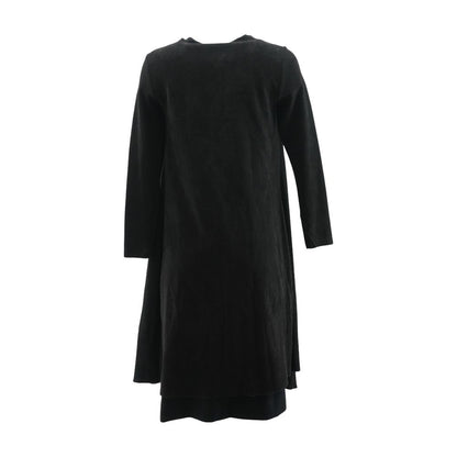 Black Solid Maxi Dress