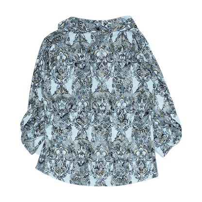 Gray Abstract Button Down