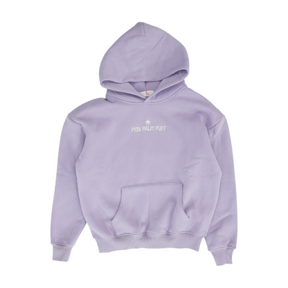 Lavender Solid Hoodie Pullover