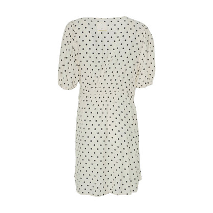 Ivory Polka Dot Mini Dress