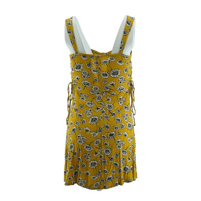 Yellow Floral Mini Dress