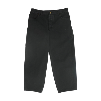Black Pocket Logo Graffiti Jean