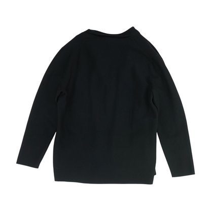 Black Solid Cardigan Sweater