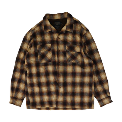 Brown Plaid Flannel Button Down