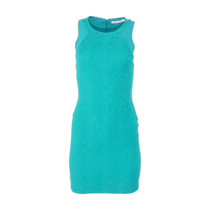 Green Print Mini Dress