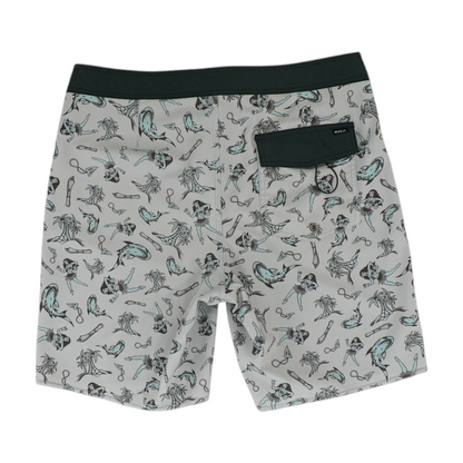 Gray Graphic Swim Bottom