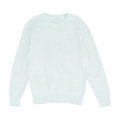 Ivory Solid Pullover Sweater