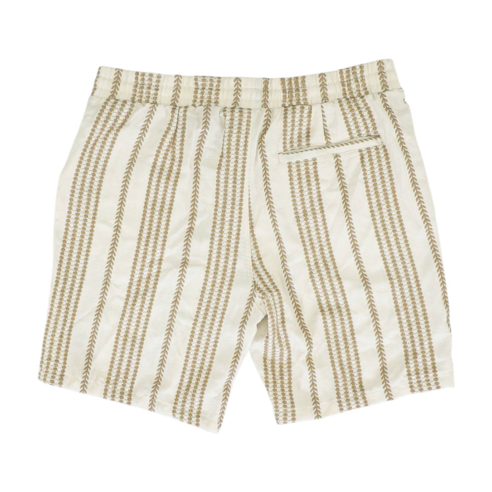 Beige Abstract Short Set