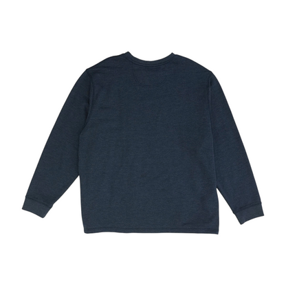 Navy Solid Sweatshirt Pullover