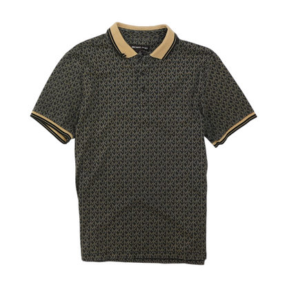 Brown Graphic Short Sleeve Polo