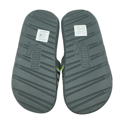 Gray Athletic Slides Shoes