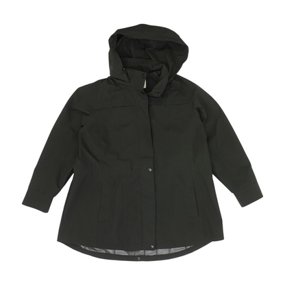 Black Plus Solid Rain Coat