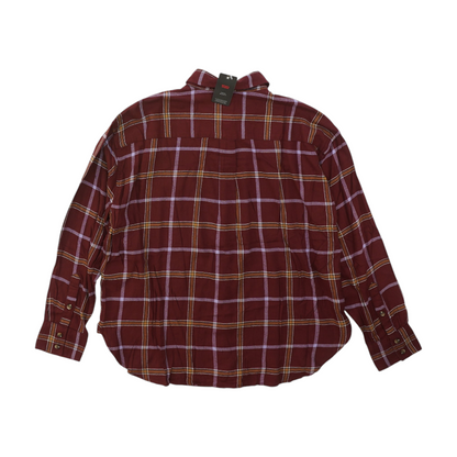 Red Plaid Flannel Button Down