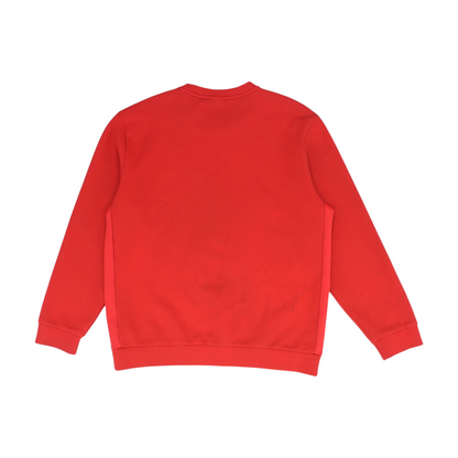 Red Solid Sweatshirt Pullover