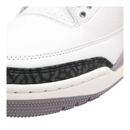 Cement Grey Jordan 3 Retro High-Top Athletic Shoes