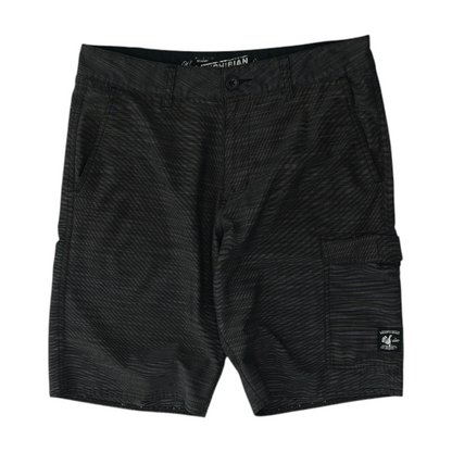 Charcoal Striped Chino Shorts