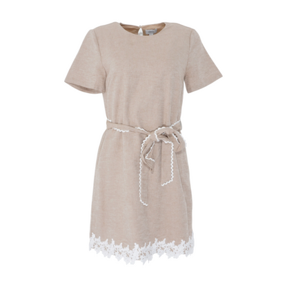 Beige Mini Dress