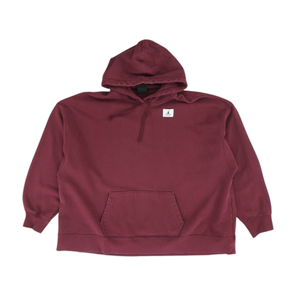 Maroon Solid Hoodie Pullover