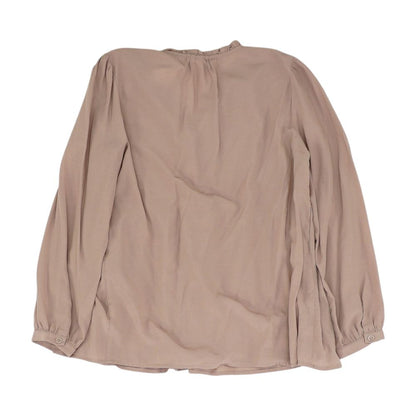 Mauve Solid Long Sleeve Blouse