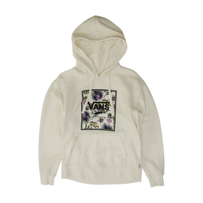 White Solid Hoodie Pullover