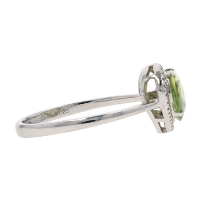 18K White Gold Sapphire Fashion Ring