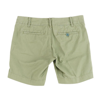 Green Solid Chino Shorts