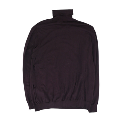 Burgundy Solid Pullover Sweater