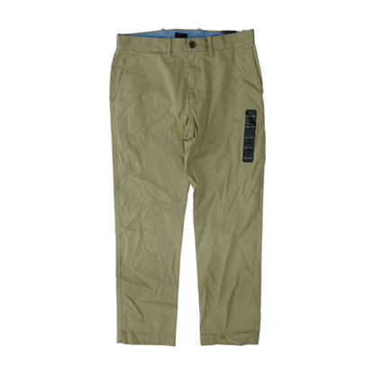Beige Straight Pants