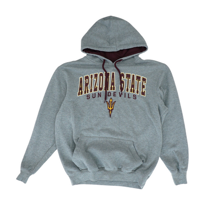 Gray Arizona State Sun Devils Solid Hoodie Pullover