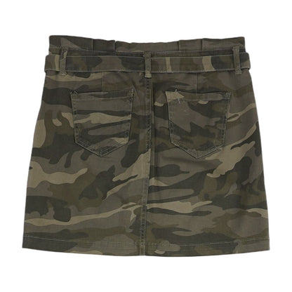 Green Camo Mini Skirt