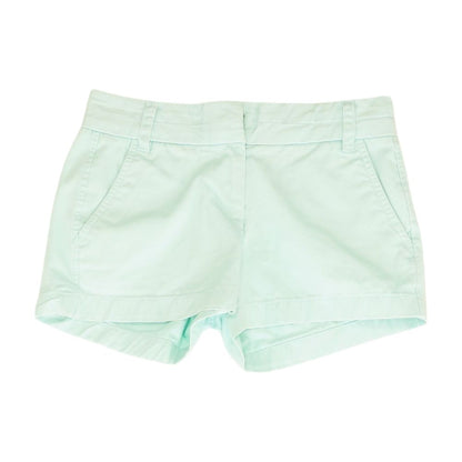 Green Solid Chino Shorts