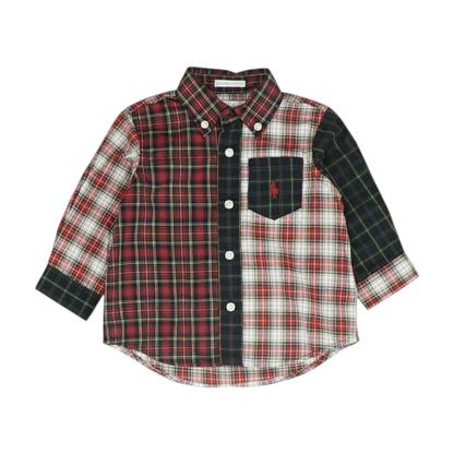 Red Plaid Long Sleeve Button Down