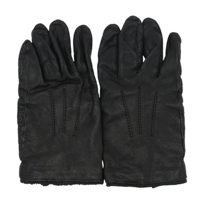 Black Leather Gloves