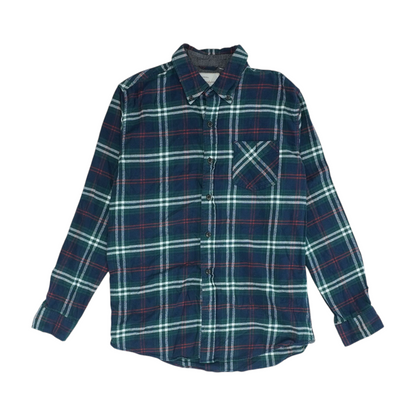 Multi Plaid Long Sleeve Button Down