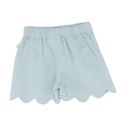 White Check Chino Shorts